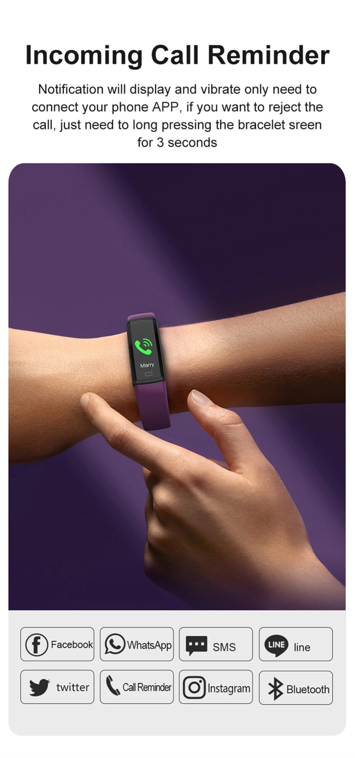 Sport Fitness Smart Band Blood Oxygen Blood Pressure Heart Rate Sleep Monitor 3ATM Waterproof Smartband Bracelet For Android IOS