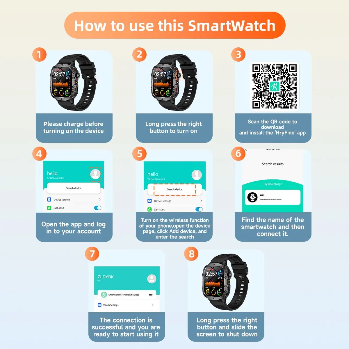 New Military Strong Sport Smartwatch Men Bluetooth Call Health Monitor Sports  Watch Waterproof Fitness Tracker Gifts for Women