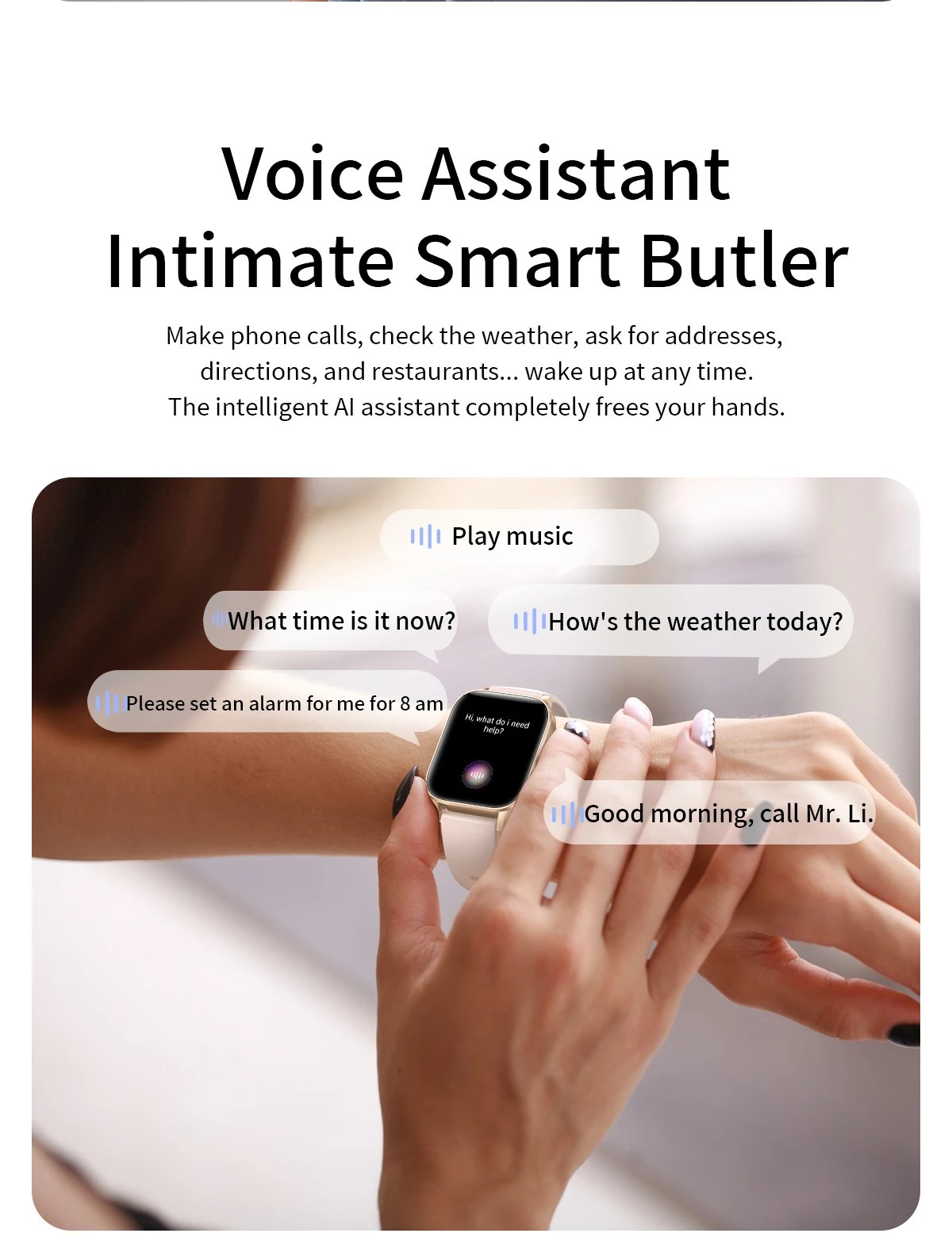 LIGE Fashion Women Smart Watch 1.83'' Screen Sports Fitness Tracker Bluetooth Call Waterproof Watches Men Heart Rate Smartwatch