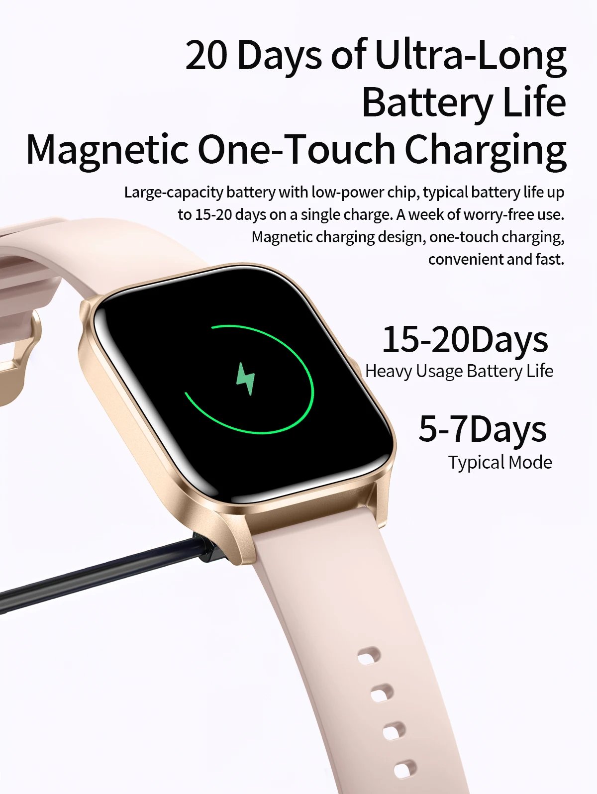 LIGE Fashion Women Smart Watch 1.83'' Screen Sports Fitness Tracker Bluetooth Call Waterproof Watches Men Heart Rate Smartwatch