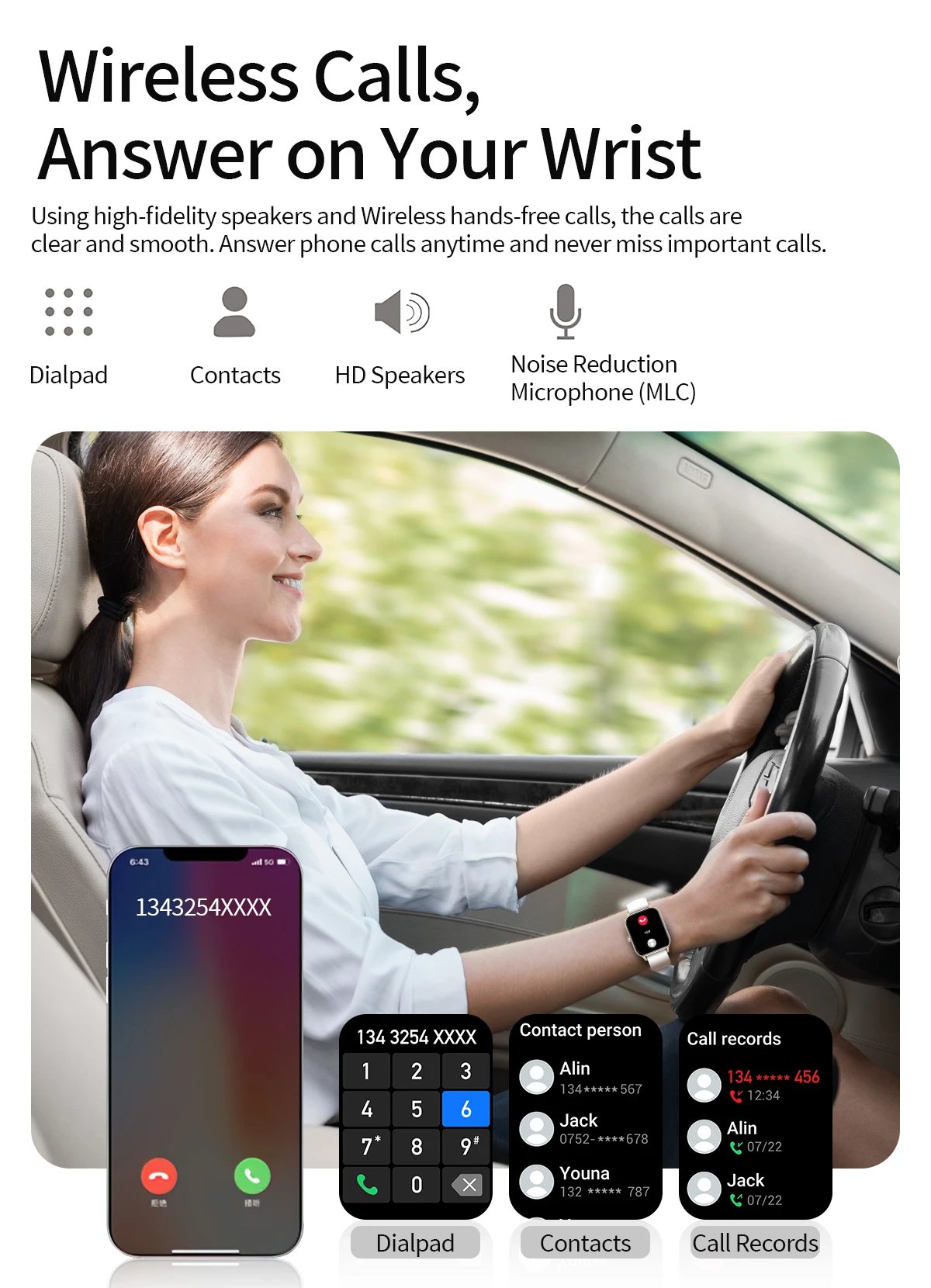 LIGE Fashion Women Smart Watch 1.83'' Screen Sports Fitness Tracker Bluetooth Call Waterproof Watches Men Heart Rate Smartwatch