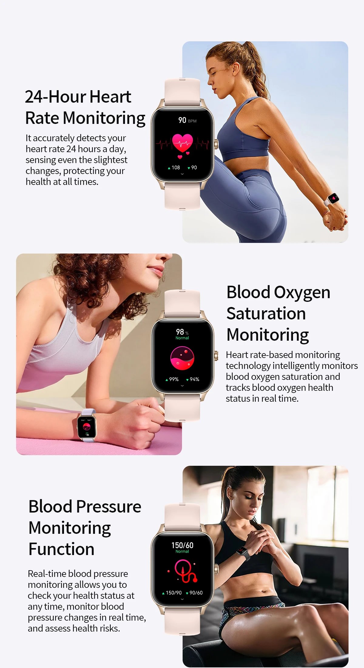 LIGE Fashion Women Smart Watch 1.83'' Screen Sports Fitness Tracker Bluetooth Call Waterproof Watches Men Heart Rate Smartwatch