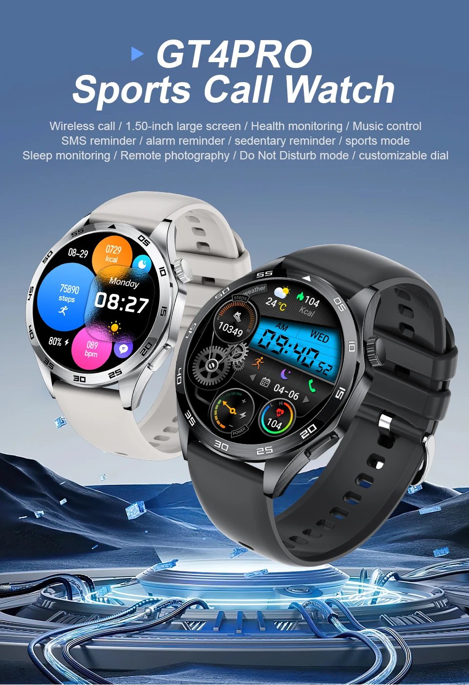 Men Smartwatch 2026 New ECG Heart Rate Monitoring Bluetooth Call Waterproof Sports Fitness Smart Watches Health Smart Bracelets