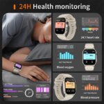 2026 Smart Watch for Men Women Answer/Make Call 2.01" HD Fitness Tracker Pedometer Heart Rate Monitor Smartwatch for Android iOS - Image 5