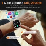 2026 Smart Watch for Men Women Answer/Make Call 2.01" HD Fitness Tracker Pedometer Heart Rate Monitor Smartwatch for Android iOS - Image 6