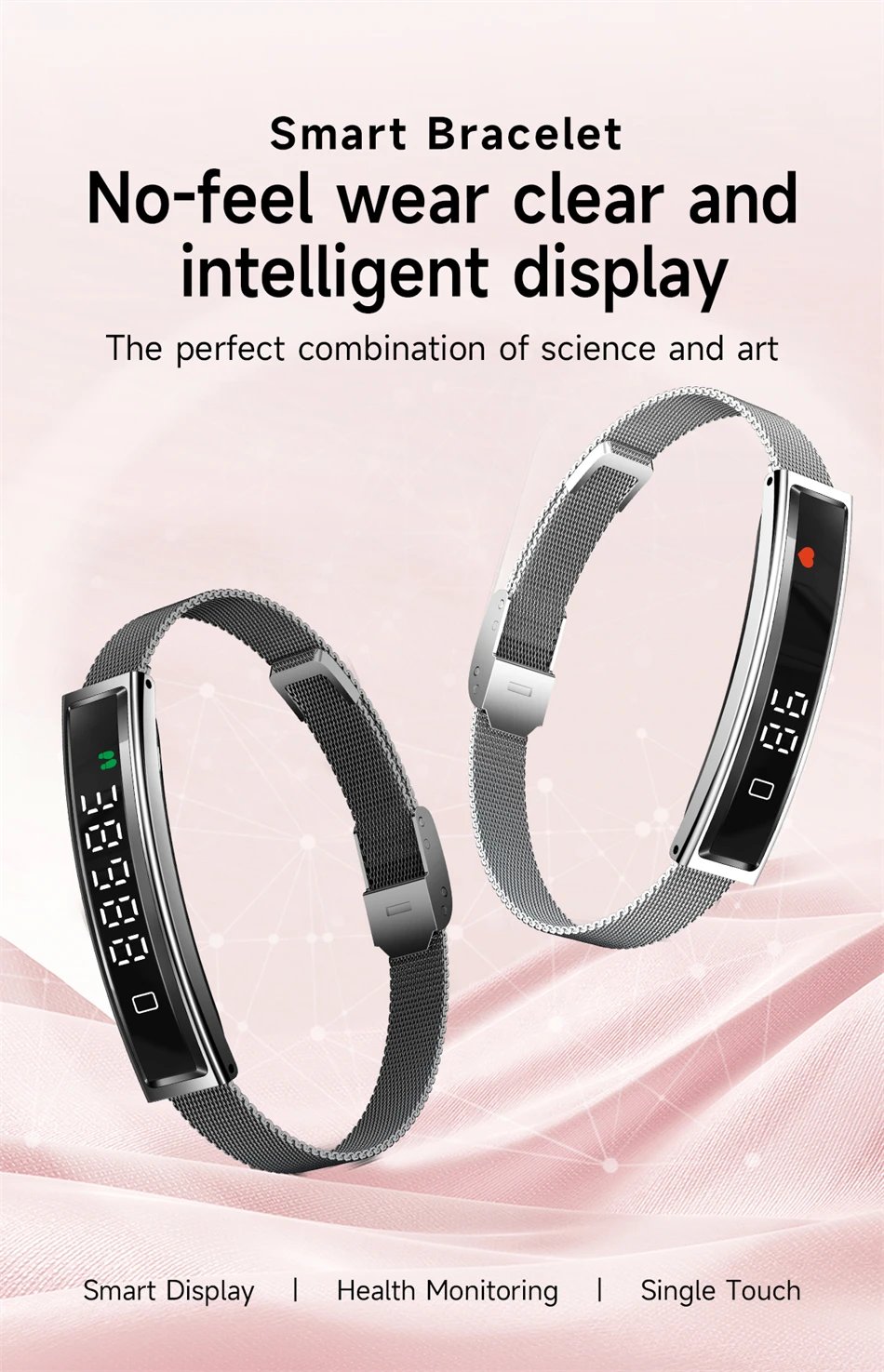 2026 New Men Women Smart Bracelet Heart Rate Sleeping Monitor IP68 Waterproof Sports Fitness Tracker Multifunction Smart Watches
