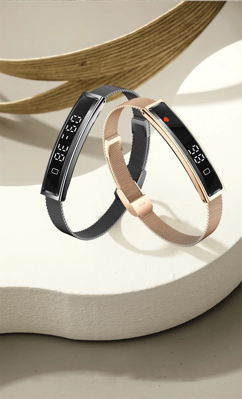 2026 New Men Women Smart Bracelet Heart Rate Sleeping Monitor IP68 Waterproof Sports Fitness Tracker Multifunction Smart Watches