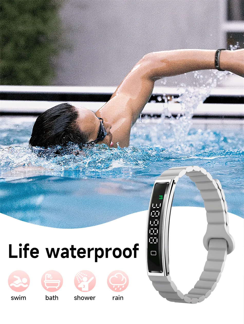 2026 New Men Women Smart Bracelet Heart Rate Sleeping Monitor IP68 Waterproof Sports Fitness Tracker Multifunction Smart Watches