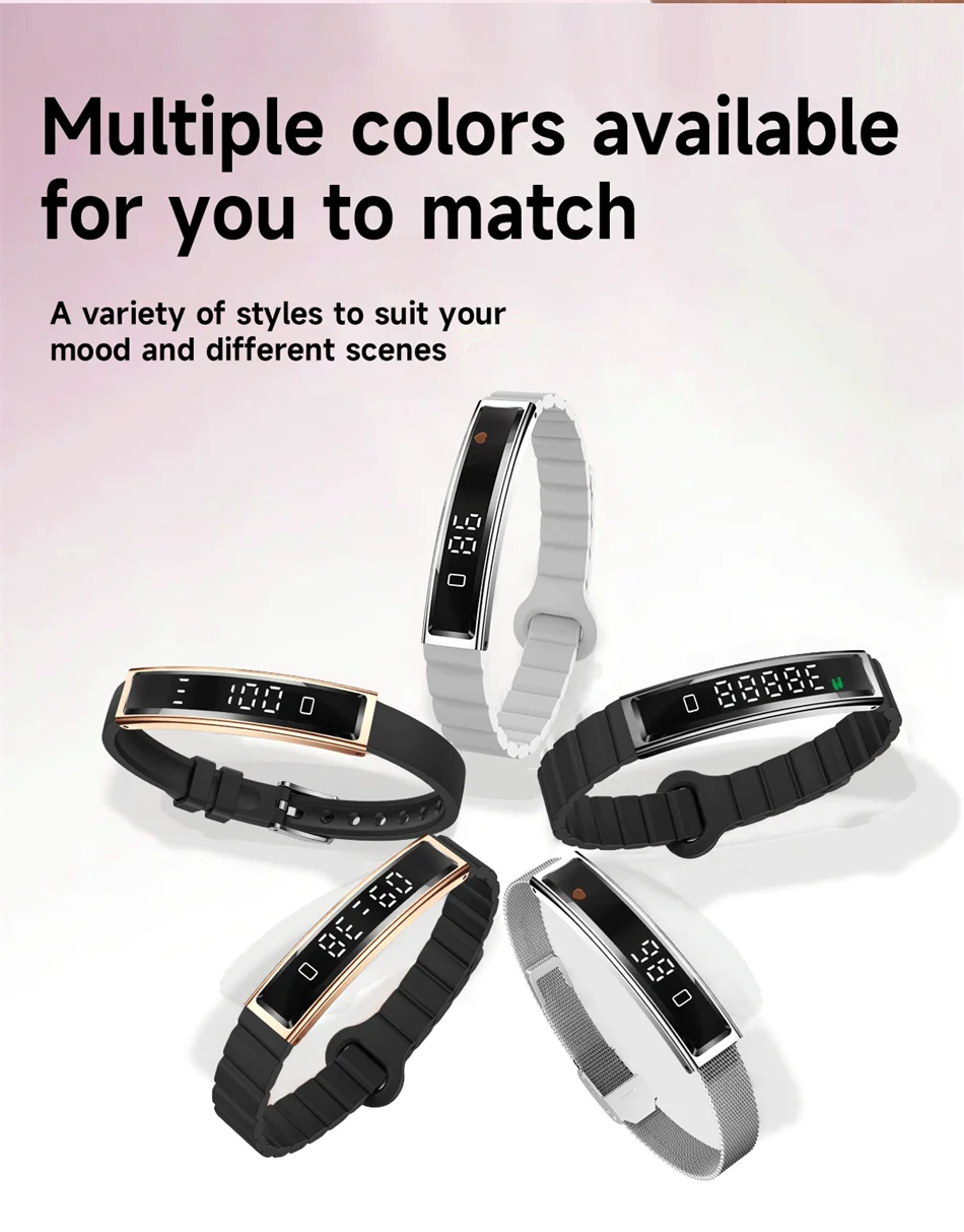 2026 New Men Women Smart Bracelet Heart Rate Sleeping Monitor IP68 Waterproof Sports Fitness Tracker Multifunction Smart Watches