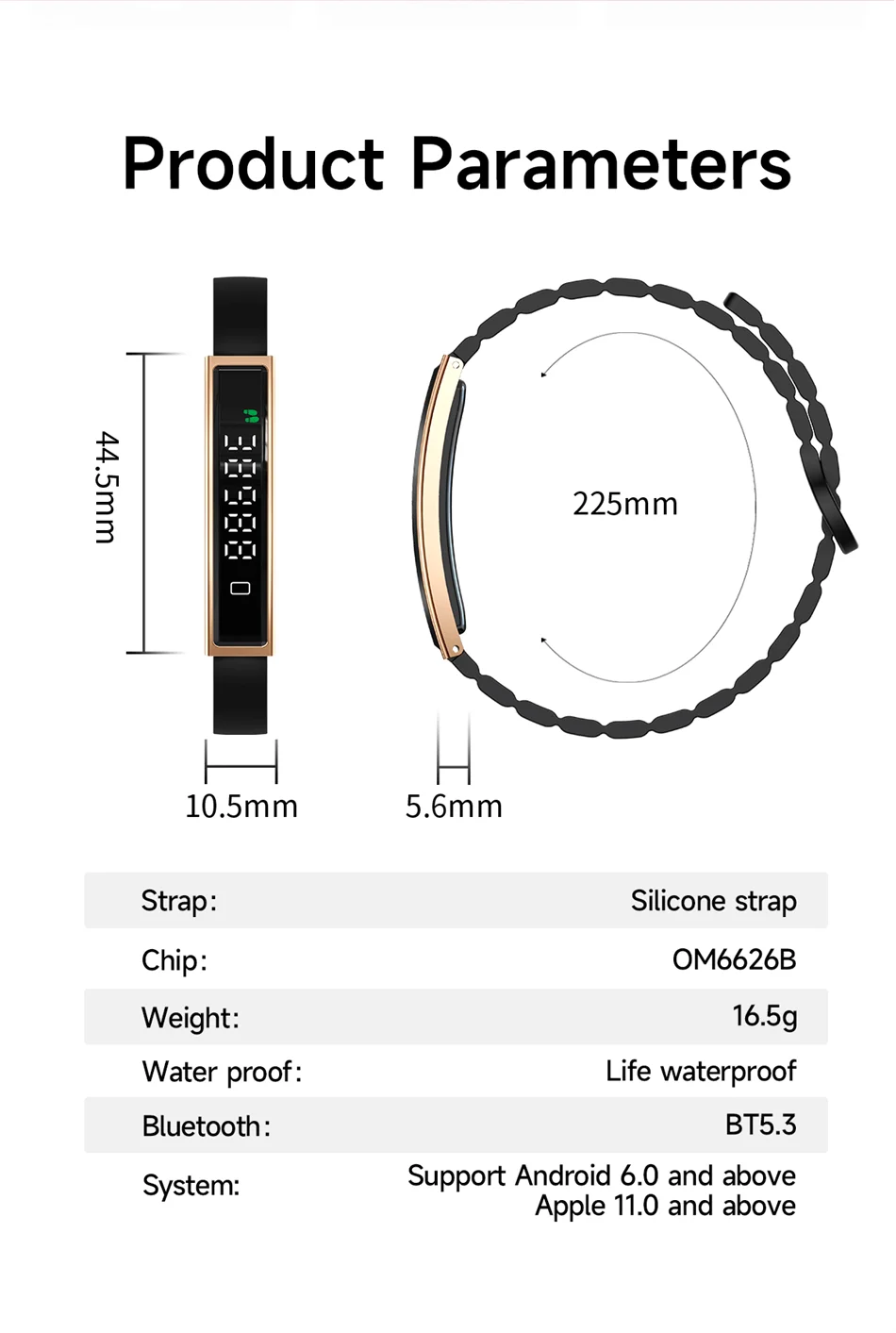 2026 New Men Women Smart Bracelet Heart Rate Sleeping Monitor IP68 Waterproof Sports Fitness Tracker Multifunction Smart Watches