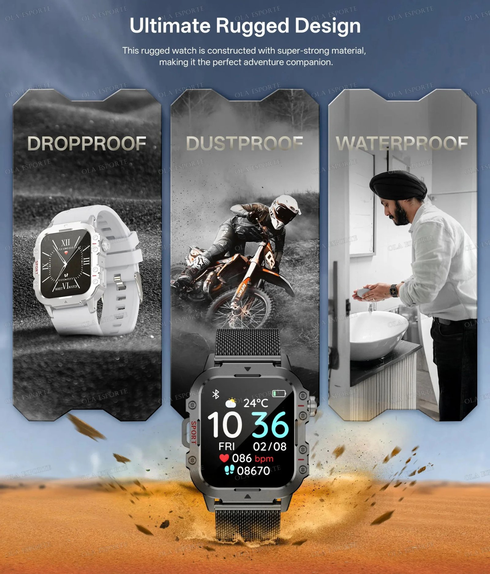 2026 New SmartWatch Men For Women Militray Outdoor GPS Track Sport Watches Heart Rate Sleep Waterproof Smart Watch IOS Android