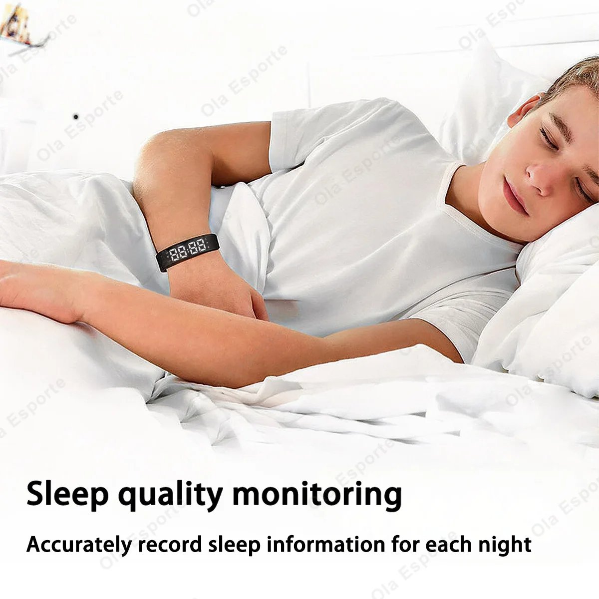 Smart Bracelet LED Digital Waterproof Smart Clock Smartband With running pedometer Monitor Smart Band Vibration Alarm Reminder