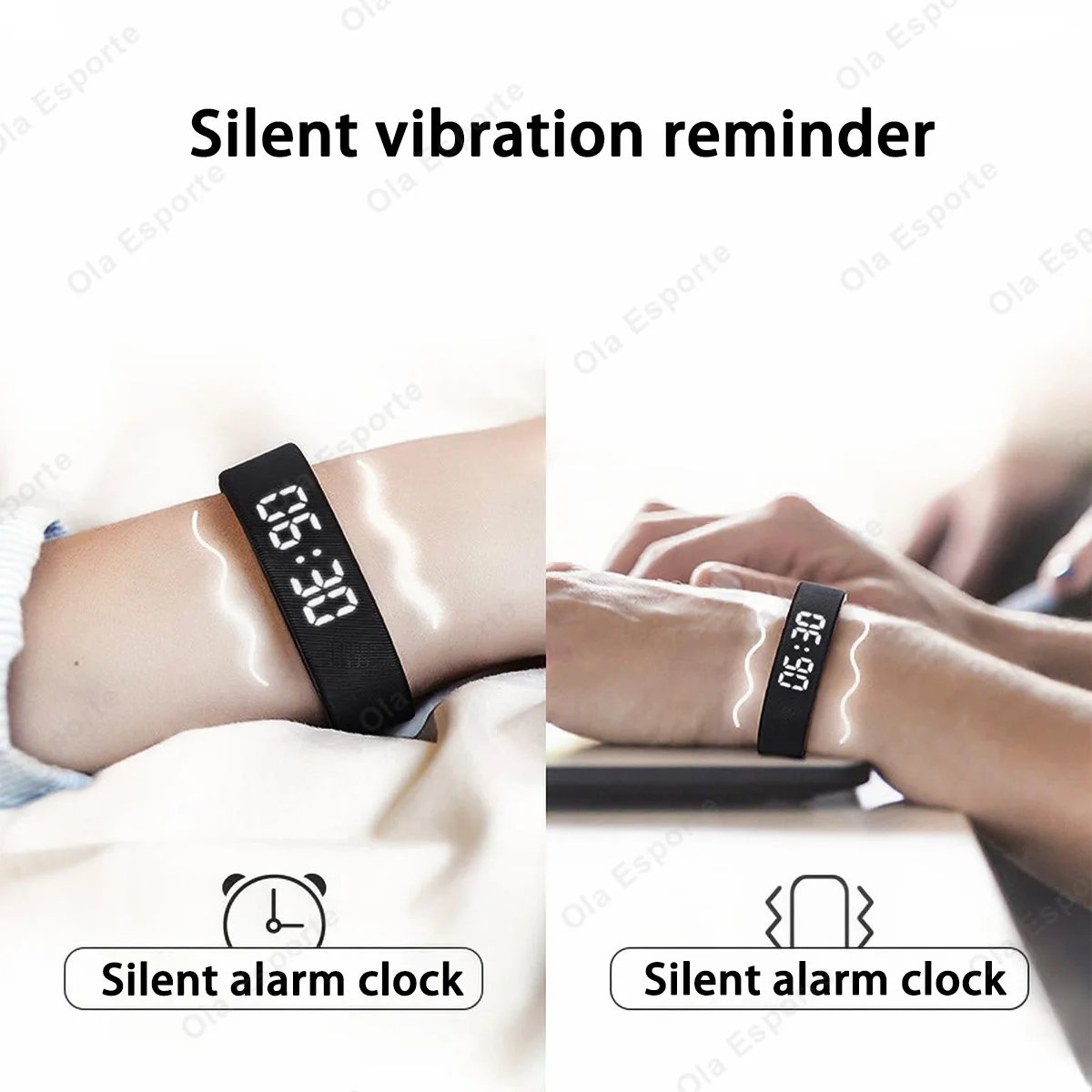 Smart Bracelet LED Digital Waterproof Smart Clock Smartband With running pedometer Monitor Smart Band Vibration Alarm Reminder