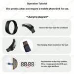 Smart Bracelet LED Digital Waterproof Smart Clock Smartband With running pedometer Monitor Smart Band Vibration Alarm Reminder - Image 2
