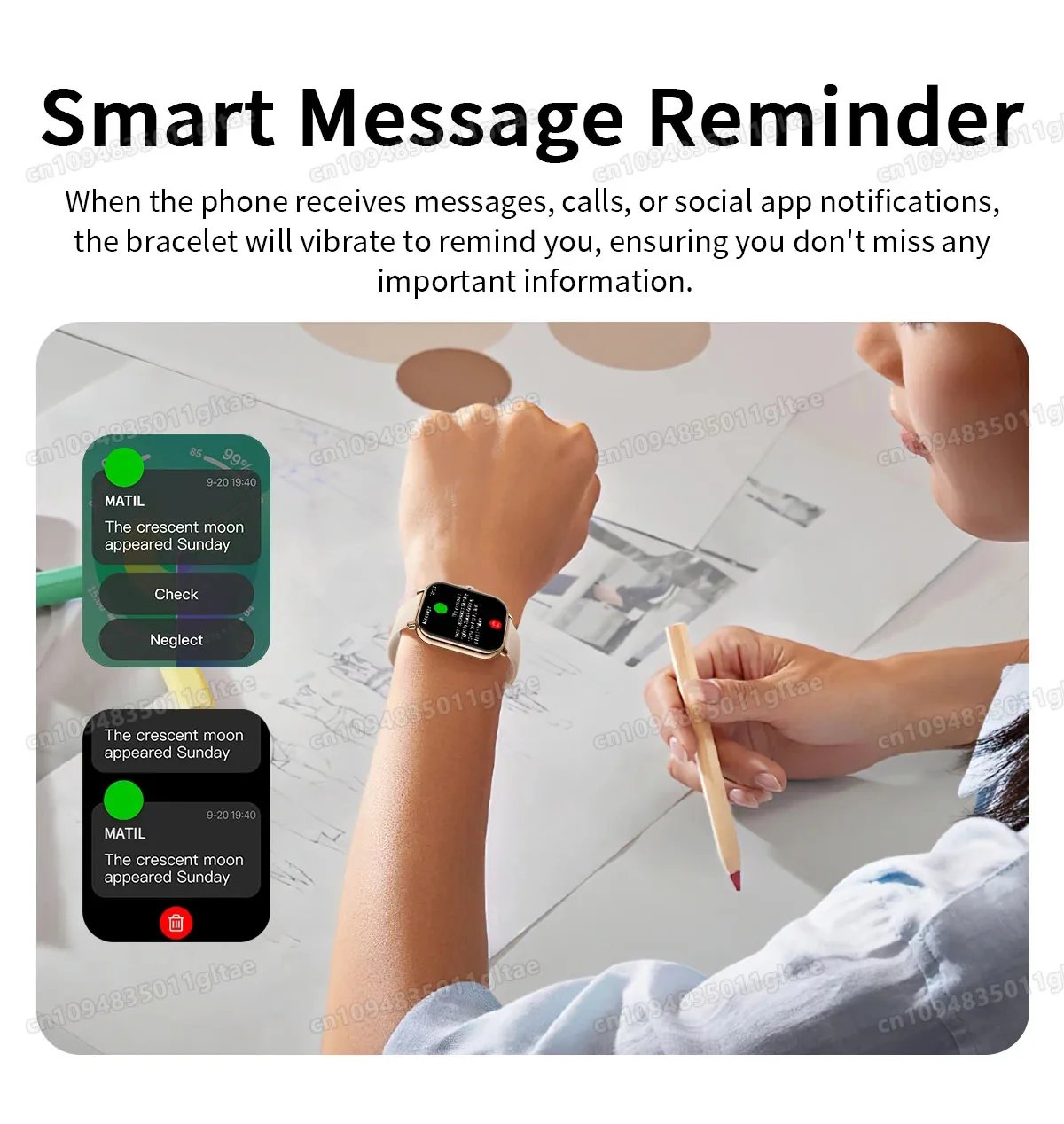 Smartwatch Sports Music Control Phone Call Pedometer Men Smart Watch For Women Health Calories Message Alerts For iPhone Android