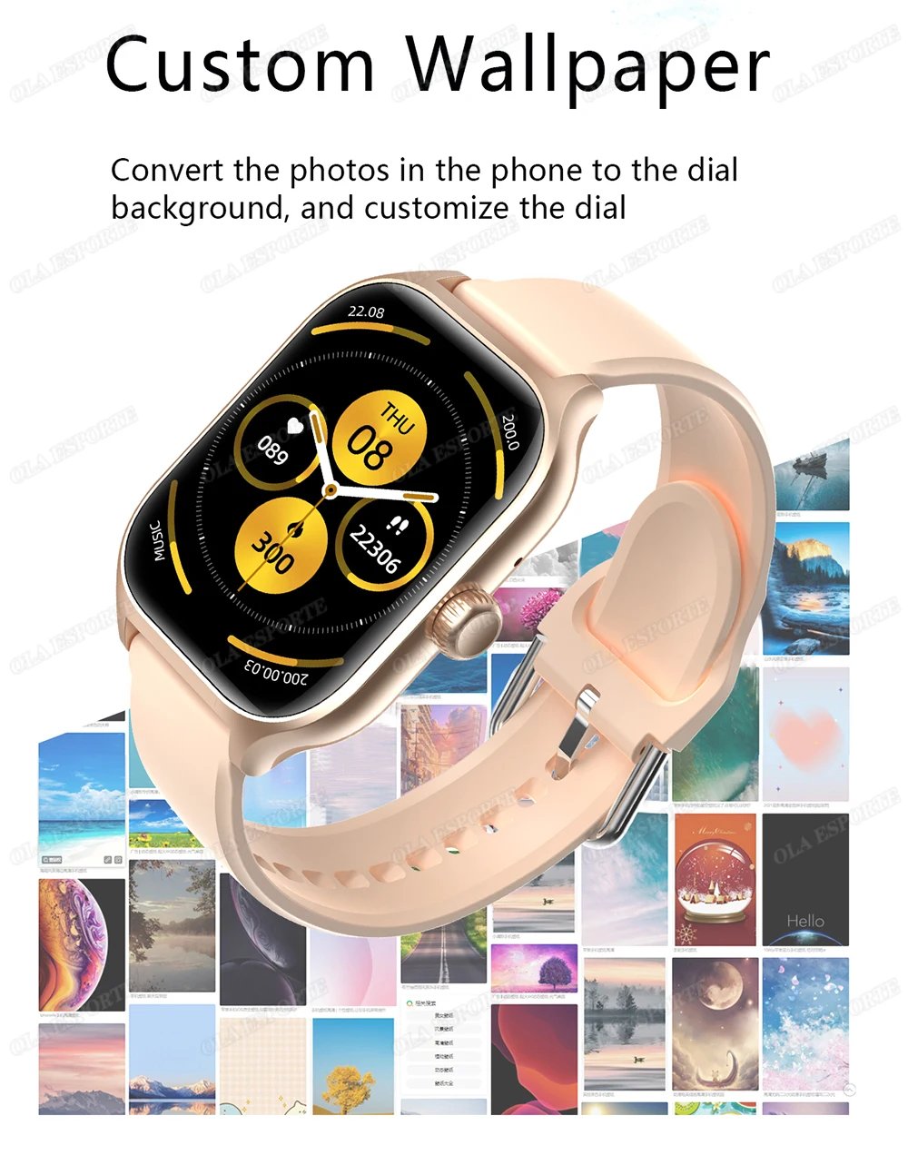 New Smart Watch Bluetooth Talk Tracking Heart Rate Sleep Monitor Multi-sport Modes Bluetooth Smart Watch Gifts for Men and Women