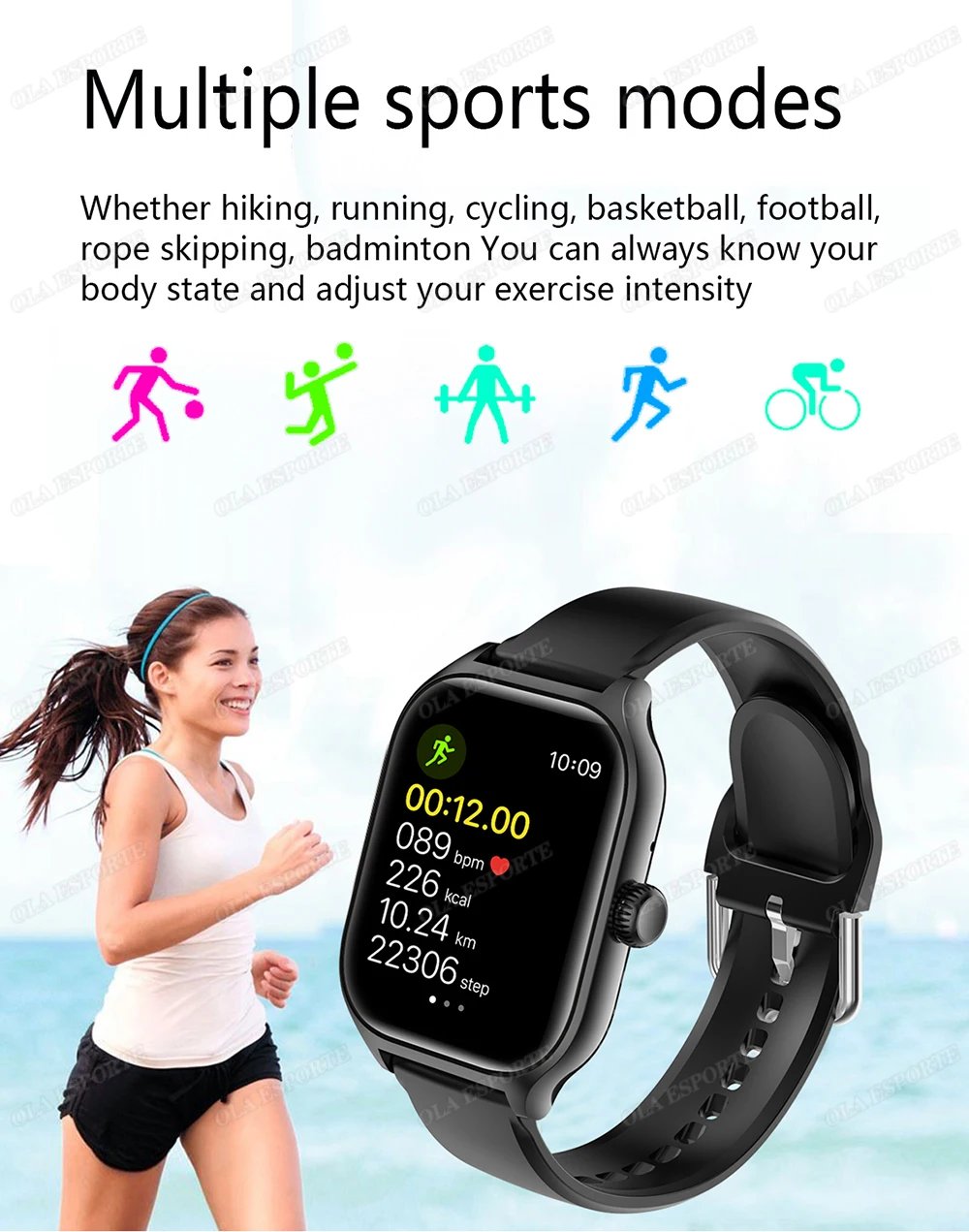 New Smart Watch Bluetooth Talk Tracking Heart Rate Sleep Monitor Multi-sport Modes Bluetooth Smart Watch Gifts for Men and Women