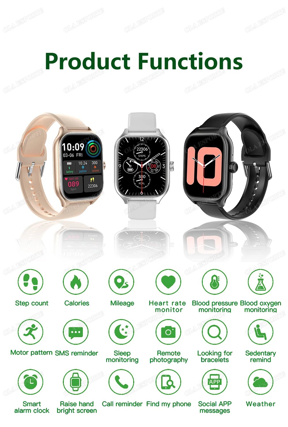 New Smart Watch Bluetooth Talk Tracking Heart Rate Sleep Monitor Multi-sport Modes Bluetooth Smart Watch Gifts for Men and Women