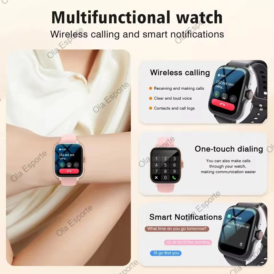 Y13 Smart Watch with Call Function Fitness Tracker Heart Rate Monitoring Alarm Clock for Outdoor Sports Monitoring Watches Women