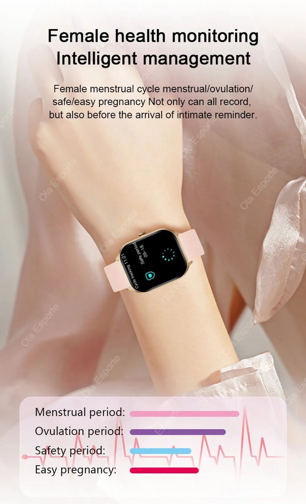 2026 New Fashion Smart Watch Wireless Phone Call Heart Rate Blood Oxygen/Pressure Monitoring Outdoor Sports Smartwatch Women Men