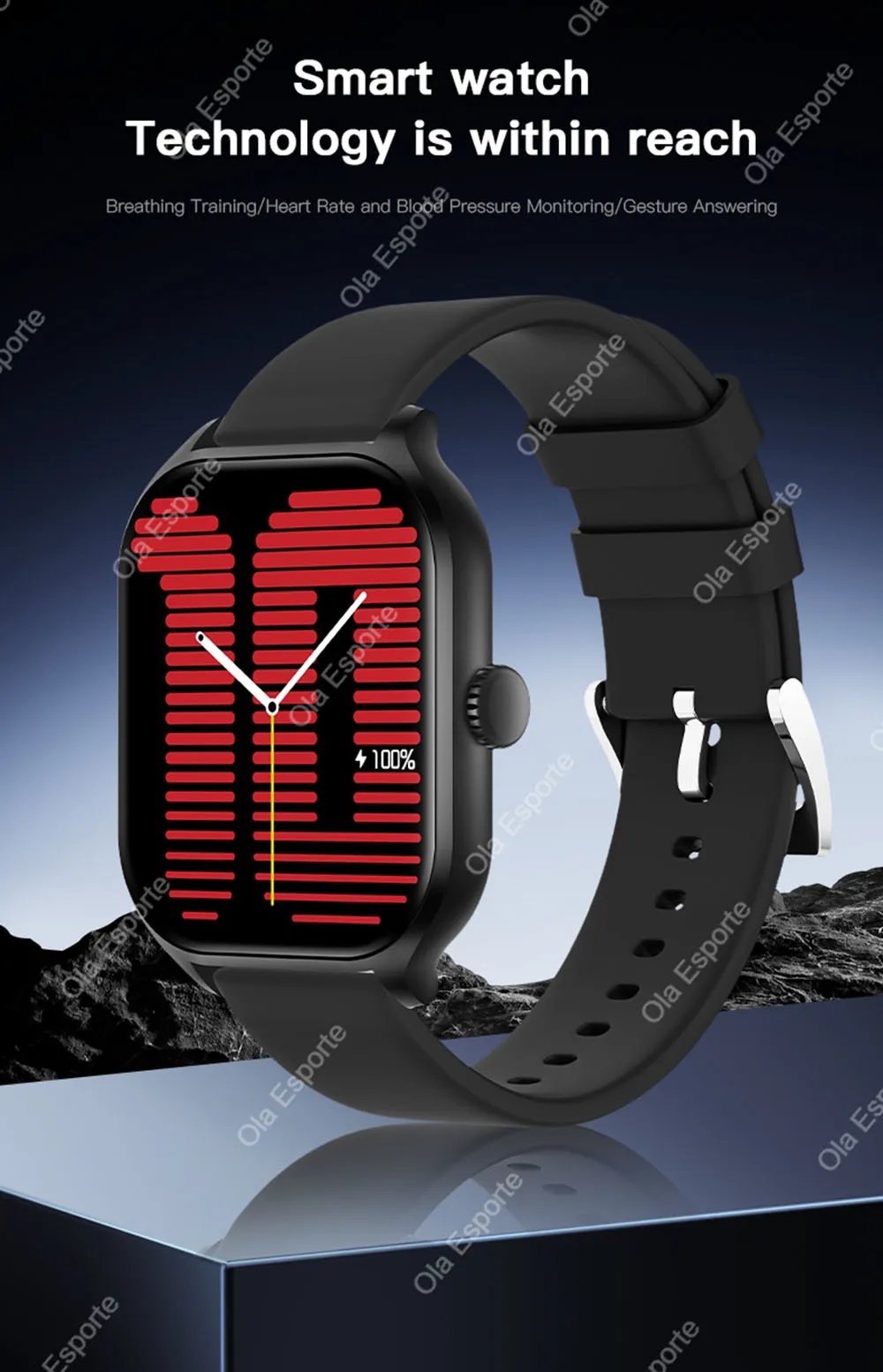 2026 New Fashion Smart Watch Wireless Phone Call Heart Rate Blood Oxygen/Pressure Monitoring Outdoor Sports Smartwatch Women Men