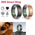 R09 Smart Ring Men Women Fitness Tracker Ring IP68 Waterproof Heart Rate Monitoring Multi-sport Modes Wearable For Android IOS