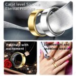 R09 Smart Ring Men Women Fitness Tracker Ring IP68 Waterproof Heart Rate Monitoring Multi-sport Modes Wearable For Android IOS - Image 2