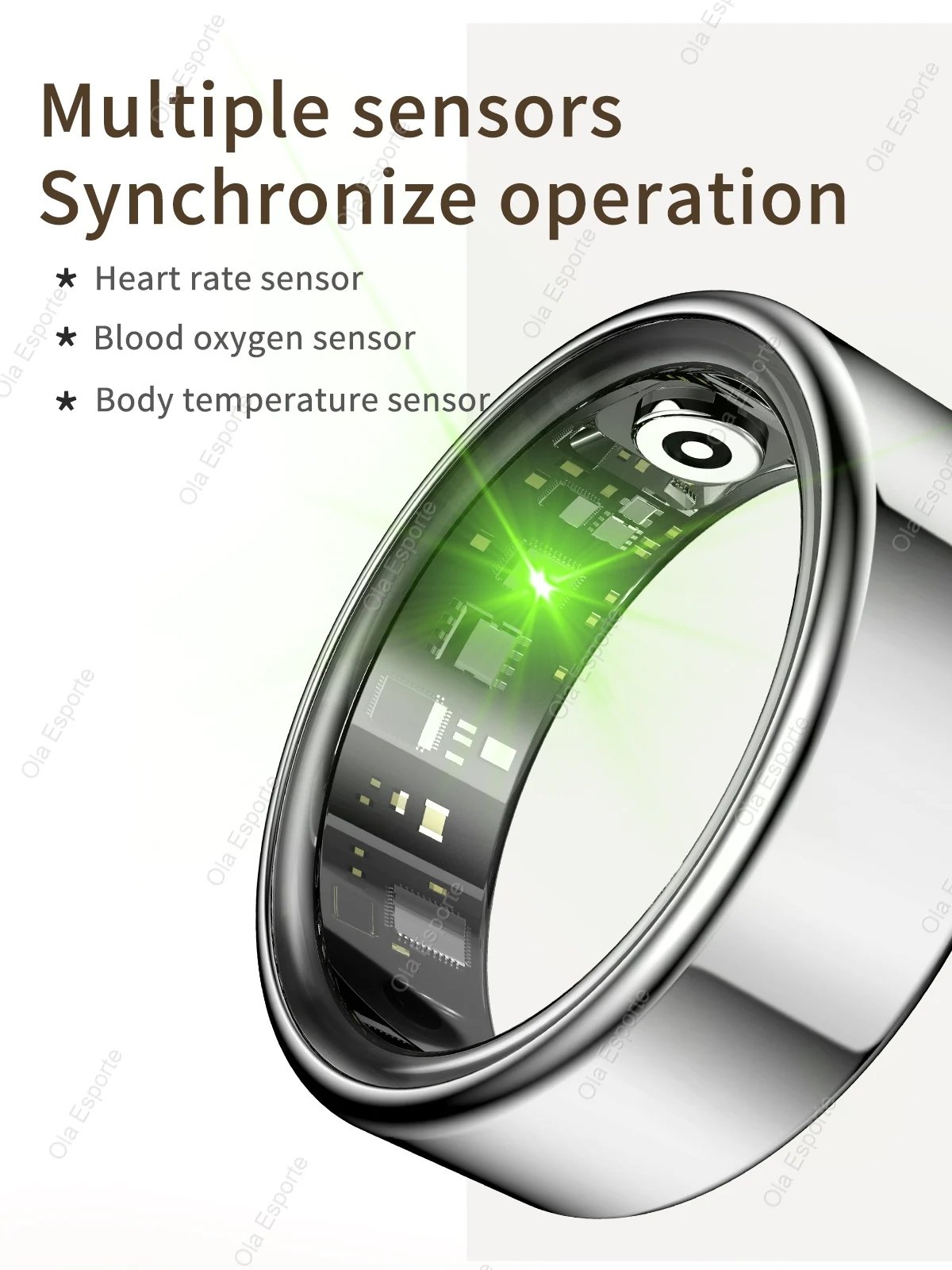 R09 Smart Ring Men Women Fitness Tracker Ring IP68 Waterproof Heart Rate Monitoring Multi-sport Modes Wearable For Android IOS