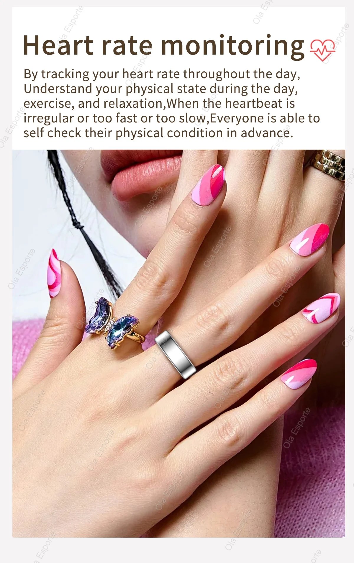 R09 Smart Ring Men Women Fitness Tracker Ring IP68 Waterproof Heart Rate Monitoring Multi-sport Modes Wearable For Android IOS