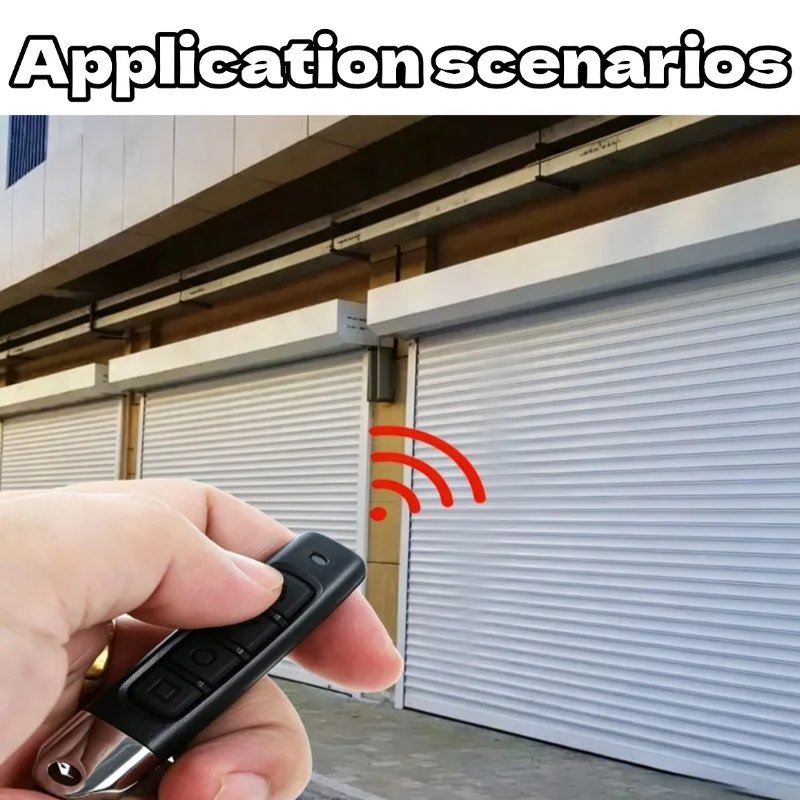 433MHz Door Remote Control Universal 4 Keys Copy Garage Remote Control Cloning Electric Gate Remote Controller Duplicator Key