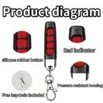 433MHz Door Remote Control Universal 4 Keys Copy Garage Remote Control Cloning Electric Gate Remote Controller Duplicator Key - Image 2