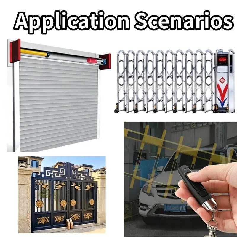 433MHz Door Remote Control Universal 4 Keys Copy Garage Remote Control Cloning Electric Gate Remote Controller Duplicator Key