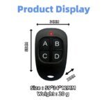 433MHz Garage Door Remote Control 4 Keys Copy Universal Remote Control Cloning Electric Gate Remote Controller Duplicator Key - Image 2