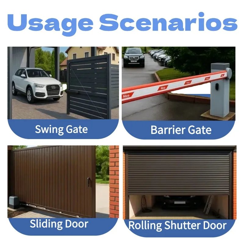 433MHz Garage Door Remote Control 4 Keys Copy Universal Remote Control Cloning Electric Gate Remote Controller Duplicator Key