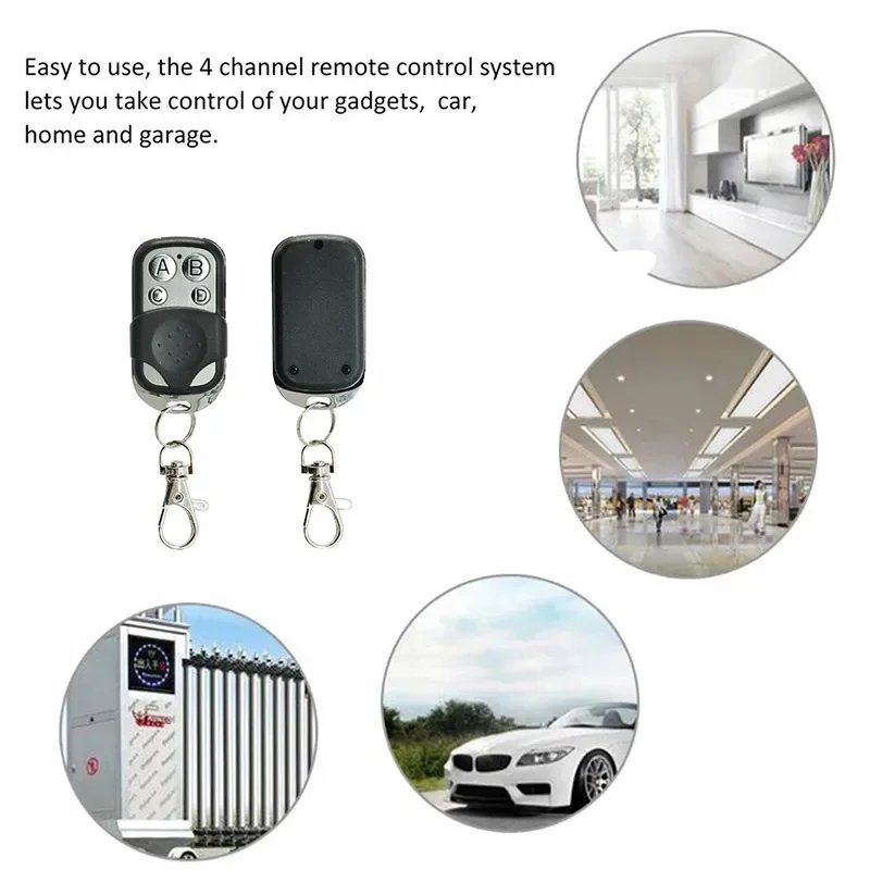 1/3/5/7/9/11pcs 434MHZ Remote Control Duplicator 4 Button Cloning Wireless Remote Control Key For Garage Door Gate Opener