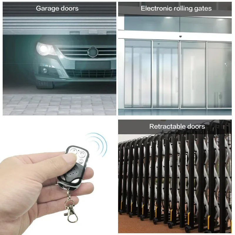 1/3/5/7/9/11pcs 434MHZ Remote Control Duplicator 4 Button Cloning Wireless Remote Control Key For Garage Door Gate Opener