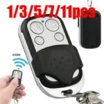 1/3/5/7/9/11pcs 434MHZ Remote Control Duplicator 4 Button Cloning Wireless Remote Control Key For Garage Door Gate Opener