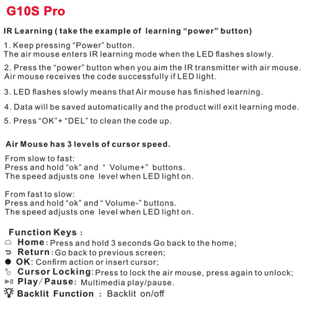G10 G10S Pro Voice Remote Control 2.4G Wireless Air Mouse Gyroscope IR Learning for Android tv box HK1 H96 Max X96 mini
