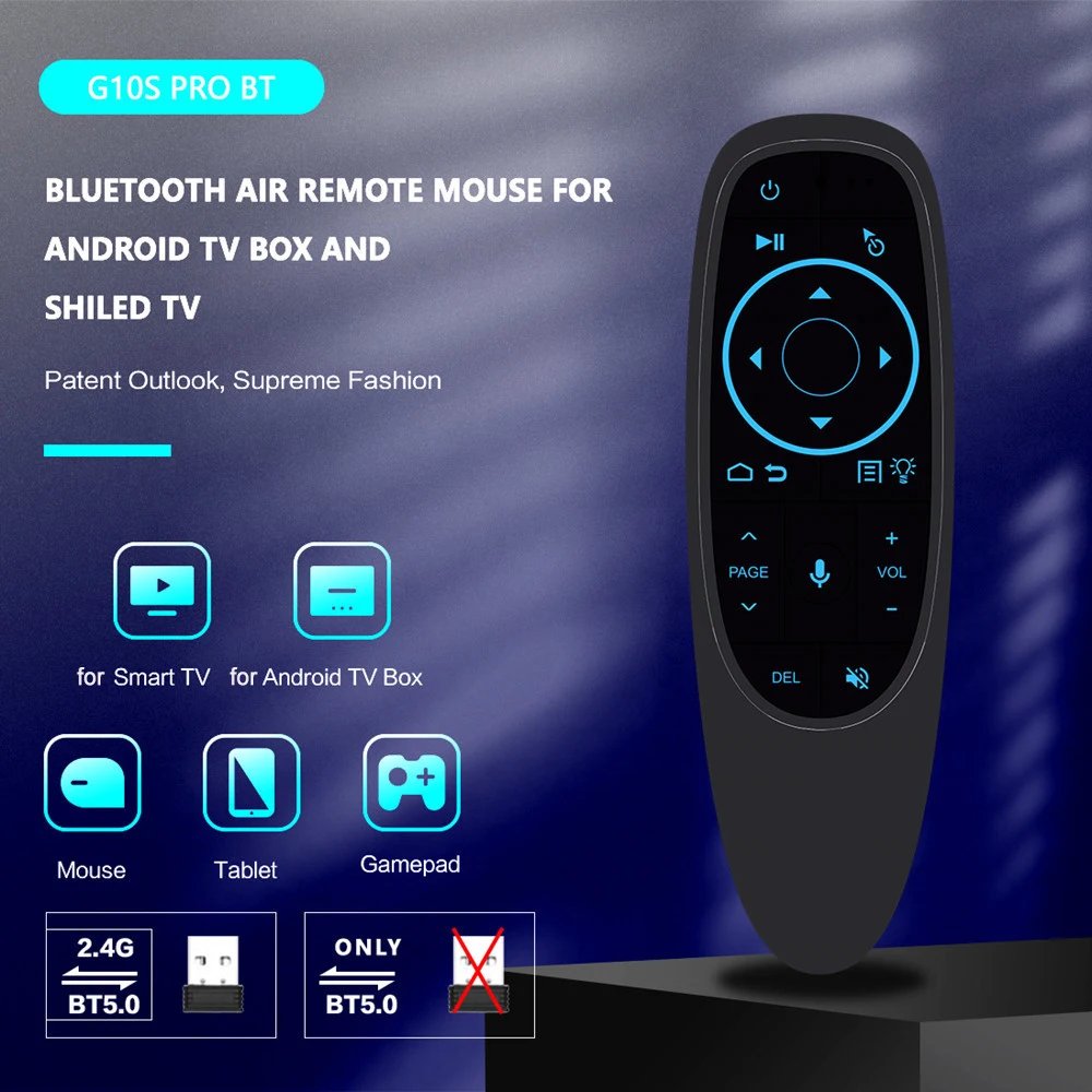 G10 G10S Pro Voice Remote Control 2.4G Wireless Air Mouse Gyroscope IR Learning for Android tv box HK1 H96 Max X96 mini