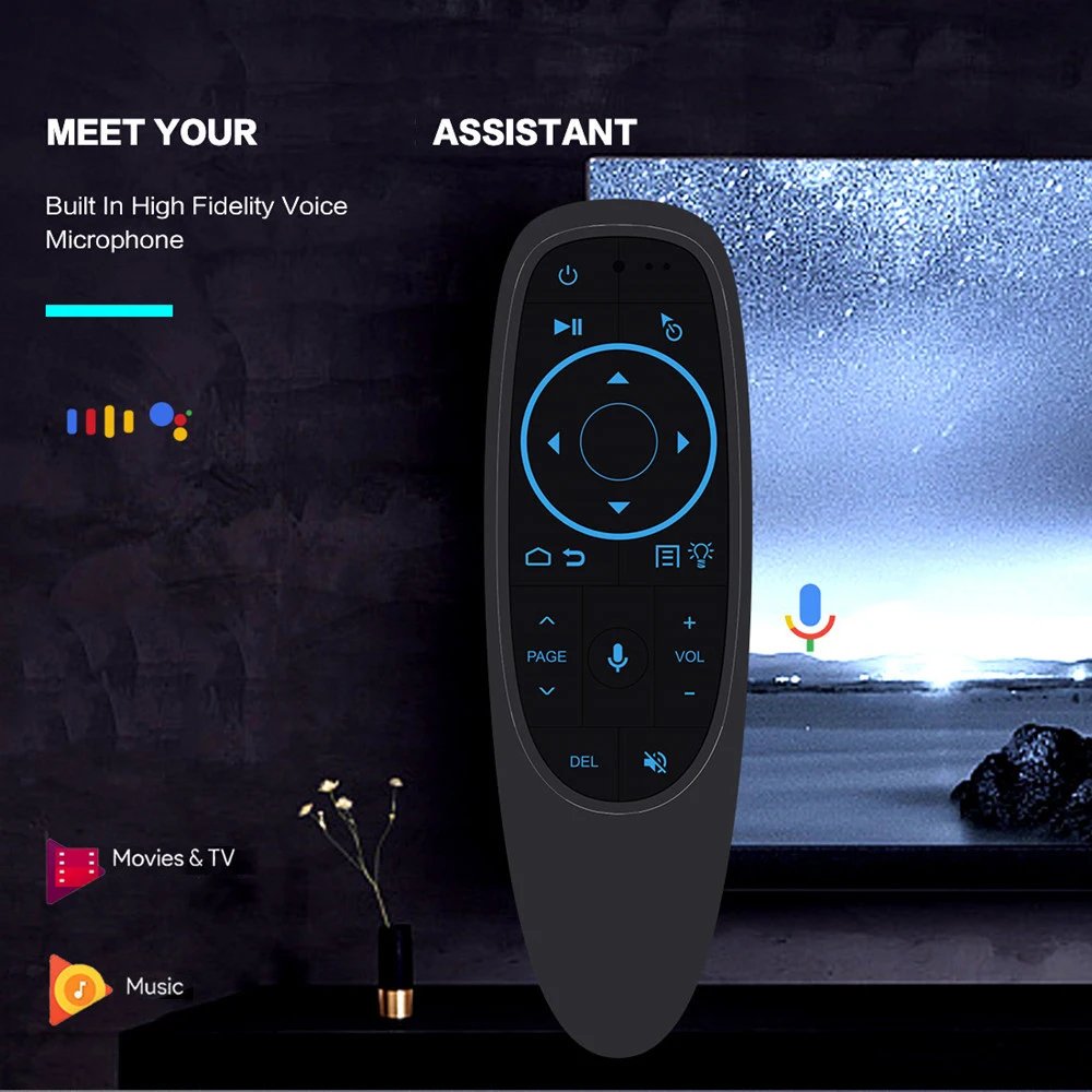 G10 G10S Pro Voice Remote Control 2.4G Wireless Air Mouse Gyroscope IR Learning for Android tv box HK1 H96 Max X96 mini