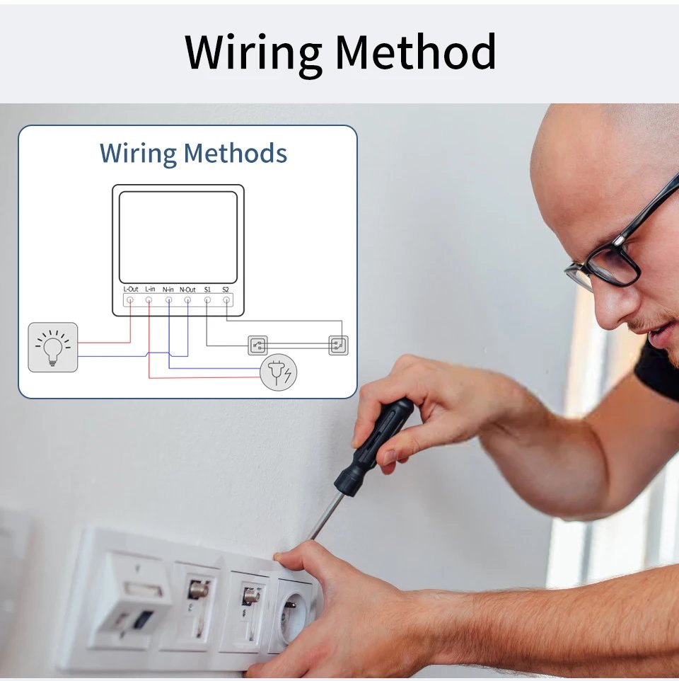 Tuya WiFi Smart Switch 16A RF 433Mhz Wireless Remote Control Relay Receiver Light Switch Voice Control With Alexa Google Home