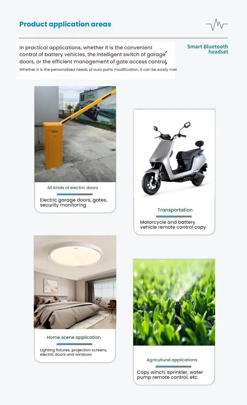 Universal 433MHz 315MHz RF Remote Control Wireless Switch Long Range for Garage Door LED Light Gate