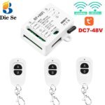 Tuya WIFI Wireless 433mhz Universal Gate Remote Control Switch DC 5V 48V 2Ch 10A Dry Relay Receiver Remote for Garage Door Led