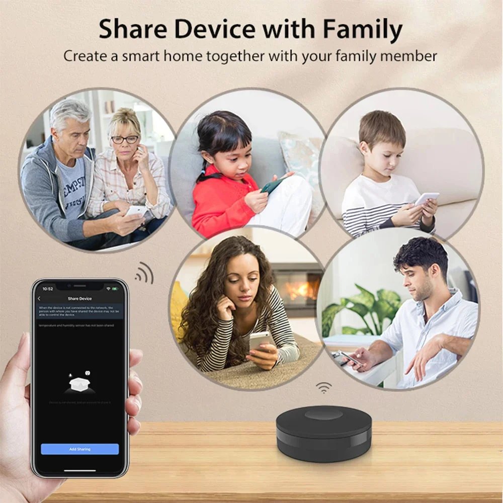 Tuya WiFi Smart Home IR Remote Control Universal Smart Life APP Replace TV DVD AUD AC Remote Control Work With Alexa Google Home