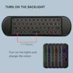 MRSVI M5 Air Mouse Replacement Remote Control Wireless 2.4G Bluetooth With 7 Color Backlit Keyboard for Android TV Box - Image 4