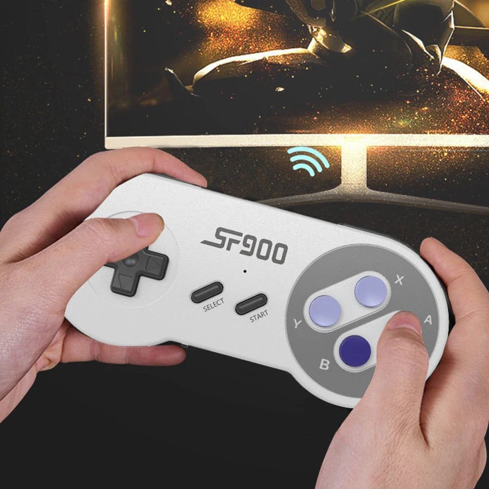 SF900 Retro TV Video Game Console HDMI-compatible with 2.4G Dual Wireless Controllers Mini Video Game Player Built-in 4700 Games