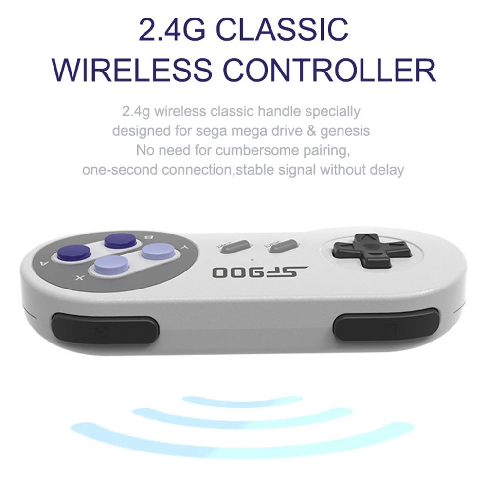 SF900 Retro TV Video Game Console HDMI-compatible with 2.4G Dual Wireless Controllers Mini Video Game Player Built-in 4700 Games