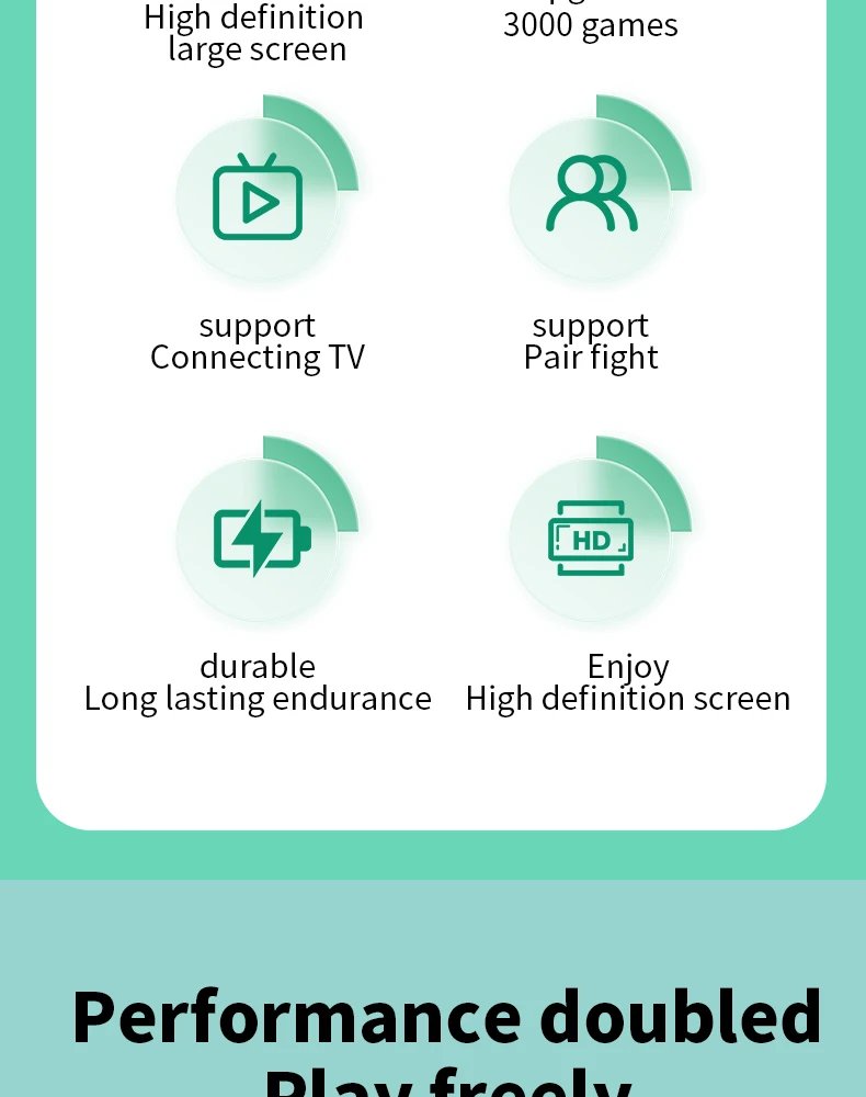 X8 Retro Handheld Game Console 4 Inch IPS Screen 10 Emulator Dual Operated Video Game Player Home Game Console PSP2000+ Gaming