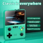 X8 Retro Handheld Game Console 4 Inch IPS Screen 10 Emulator Dual Operated Video Game Player Home Game Console PSP2000+ Gaming - Image 4