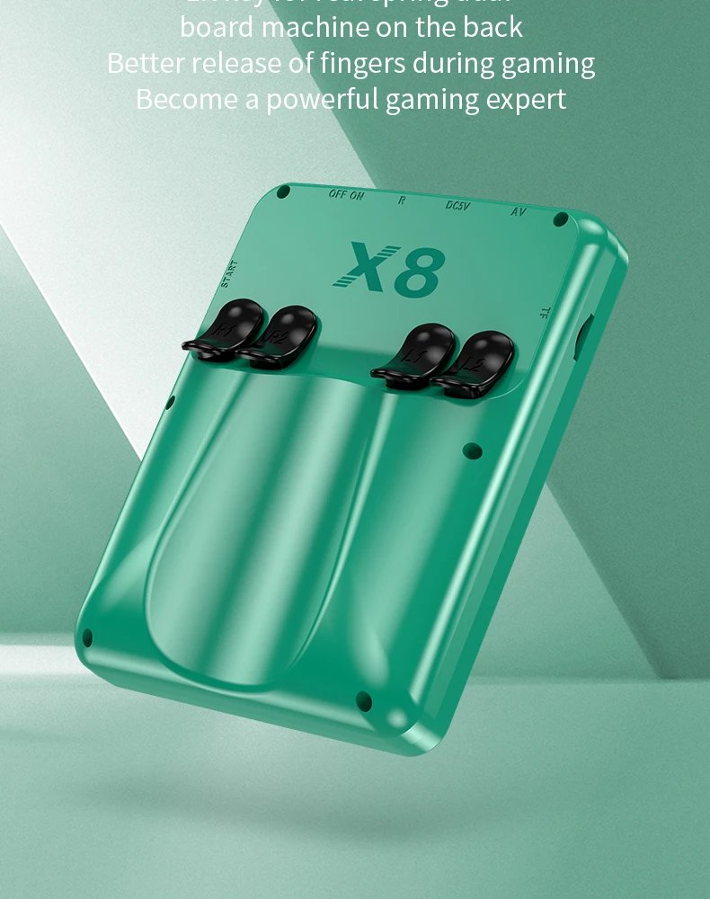 X8 Retro Handheld Game Console 4 Inch IPS Screen 10 Emulator Dual Operated Video Game Player Home Game Console PSP2000+ Gaming